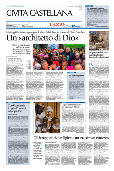 Avvenire - pagina diocesana del 08/01/2023